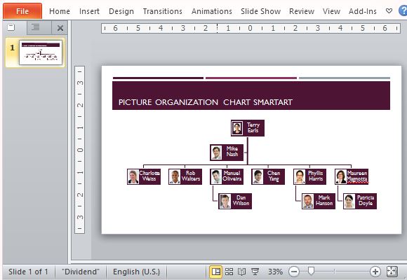 Microsoft Office Org Chart Template