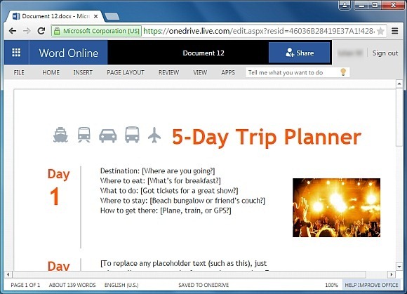 Free Trip Planner Templates For Word