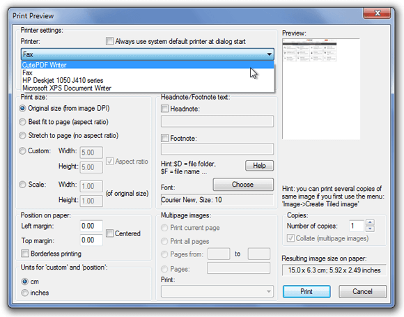 cute pdf writer file size reduction