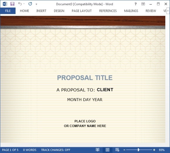 Free healthcare proposal template for word