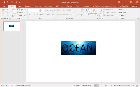 How To Add Image As Text Background In PowerPoint