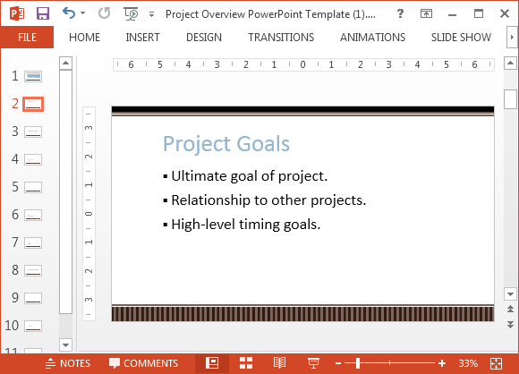 Project goals slide