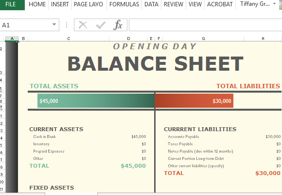 how to calculate opening balance in excel