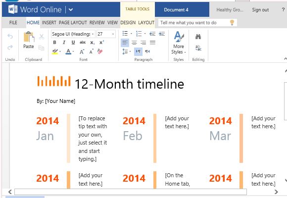 Year Timeline Template from freeofficetemplates.com