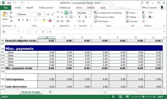 free small business budget template excel