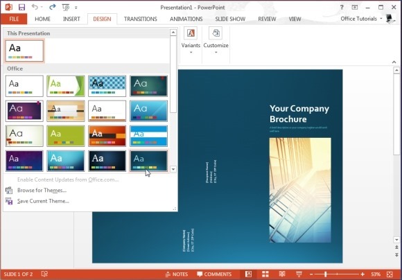 microsoft powerpoint brochure templates