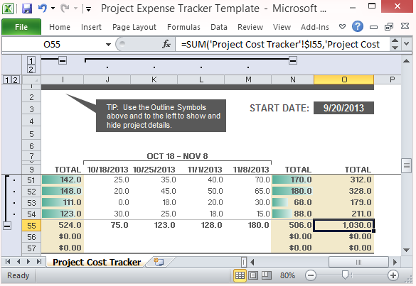 Automatically Calculate Sums and Other Figures