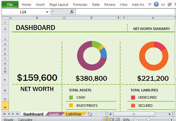 Beautifully Designed Net Worth Calculator