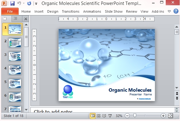 science powerpoint template