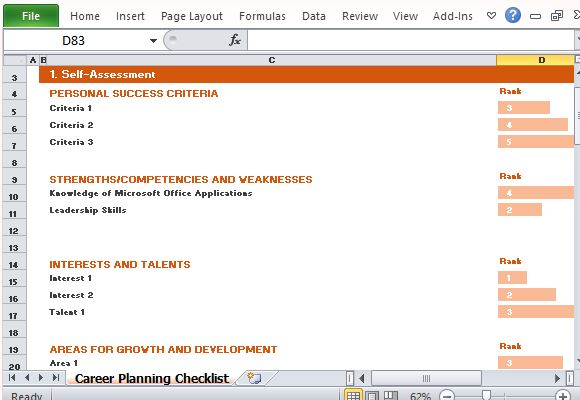 Assign Ranks and Value to Various Categories and Factors