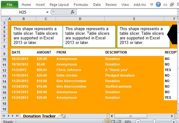 Organize and Log Your Collected Donations and Give Thank You Letters