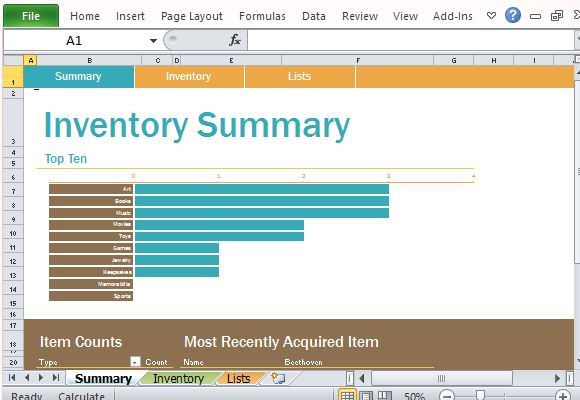 personal inventory color notes