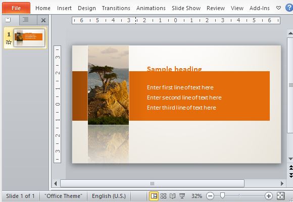 Orange-Themed Template with Subtle Animations