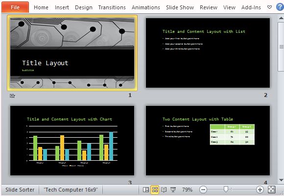 free widescreen powerpoint templates infographic