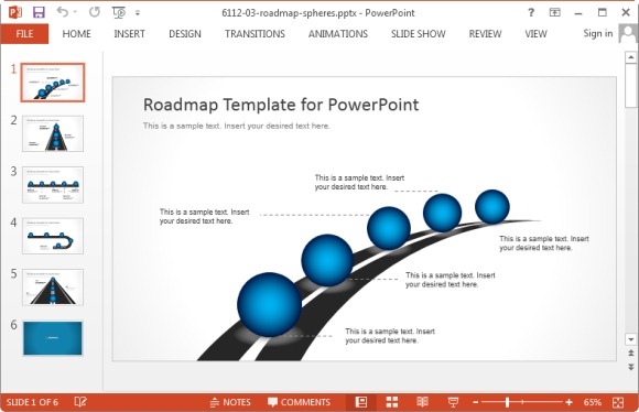 roadmap powerpoint template