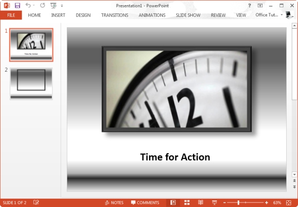 time for action powerpoint template