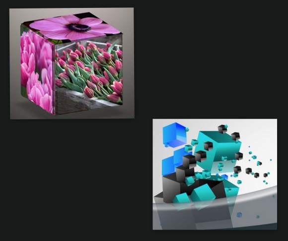 3D cube powerpoint templates