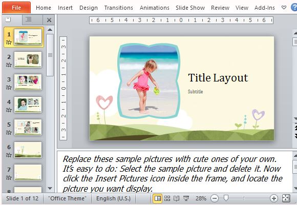 Adorable Photo Album Templates for Vacation, Kids or Family Photos