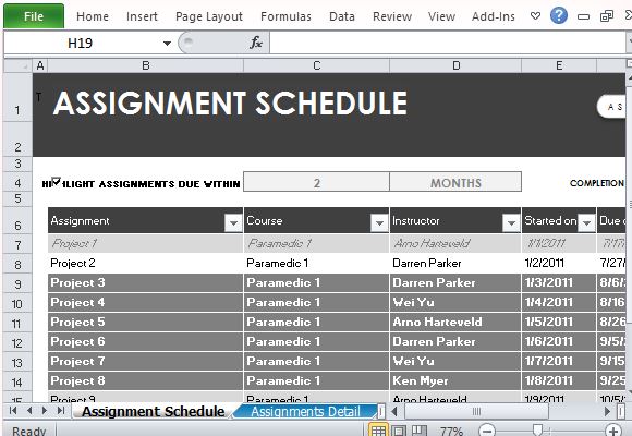 Ensure You Submit Assignments on Time Using this Template