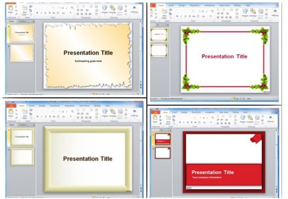 Find Various Slide and Page Border Designs Using PowerPoint