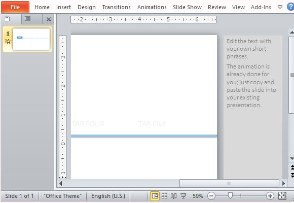 Simply Follow the Instructions that Come with the PowerPoint Template