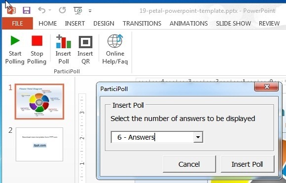 insert poll in powerpoint