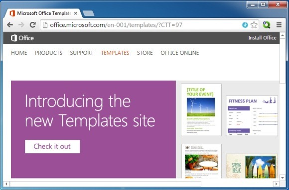 How To Use Microsoft Office Online Templates Using A Browser