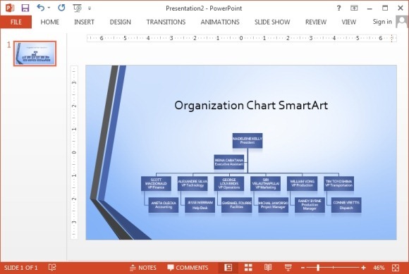 powerpoint org chart templates