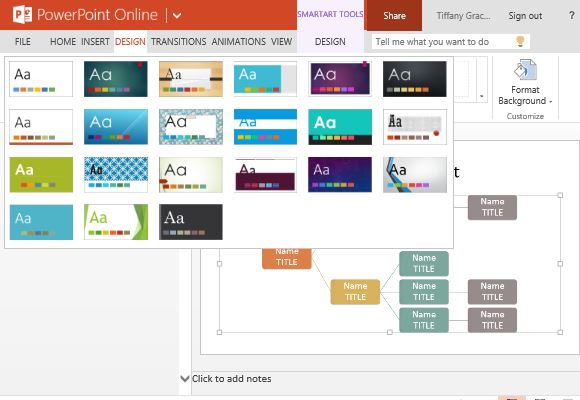 Change the Theme to Suit Your Own Presentation Design