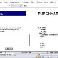 Clean and Professional Purchase Order Form