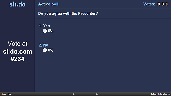 Conduct Prezi poll