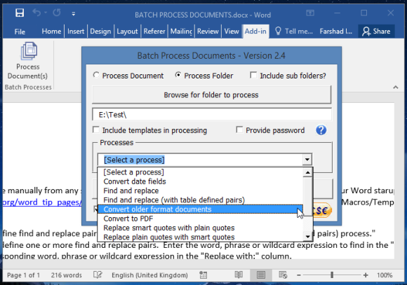 convert docx vba to pdf How Convert to to Batch from Docx Doc Documents Word Format