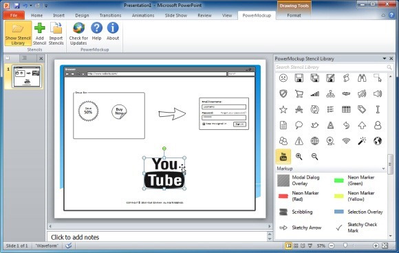 Create UIs in PowerPoint