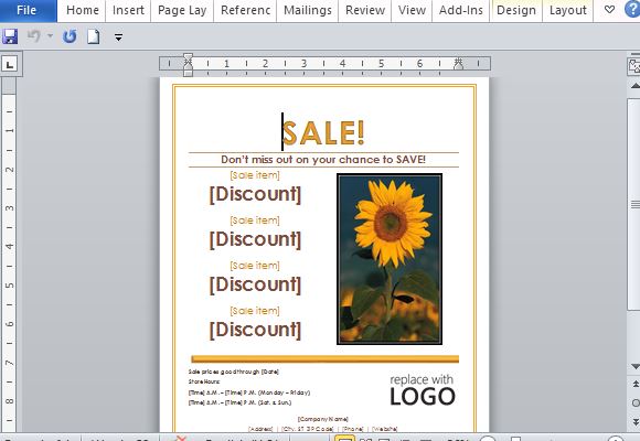Create Your Own Sales Flyer in a Flash