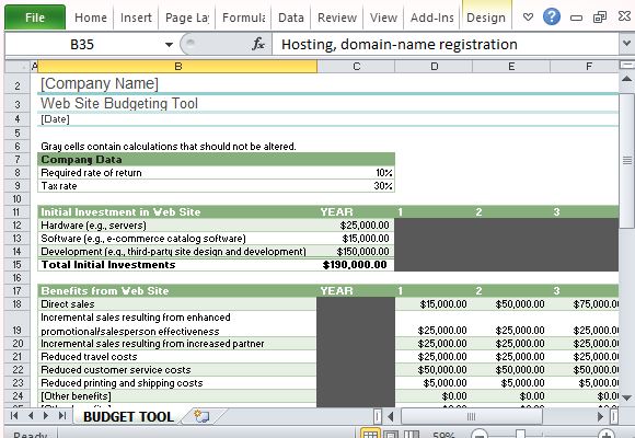 3 year budget plan template