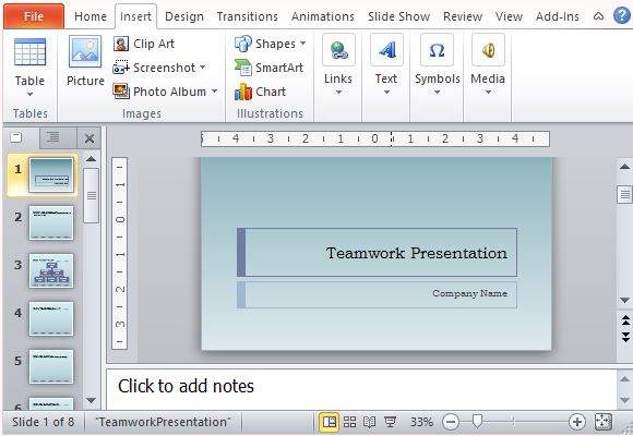 Teamwork Presentation Template for PowerPoint