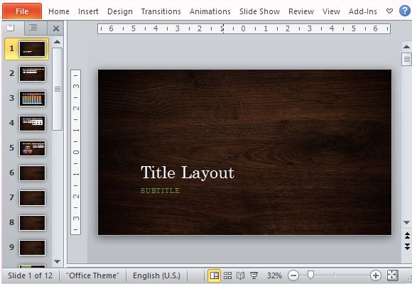 Create an Elegant Presentation Using Woodgrain Design