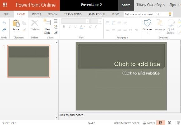 Foundry template for PowerPoint online