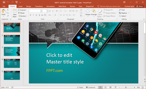 Free Android PowerPoint Template