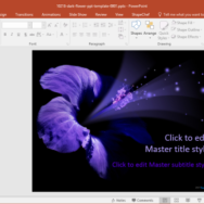 Free Dark Flower PowerPoint Template