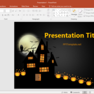 Free Dark Halloween PowerPoint Template