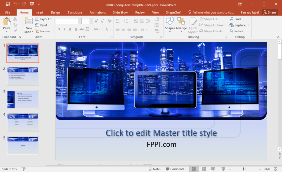 Free Data Security PowerPoint Template