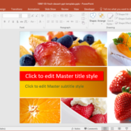 Free Tangerines PowerPoint Template