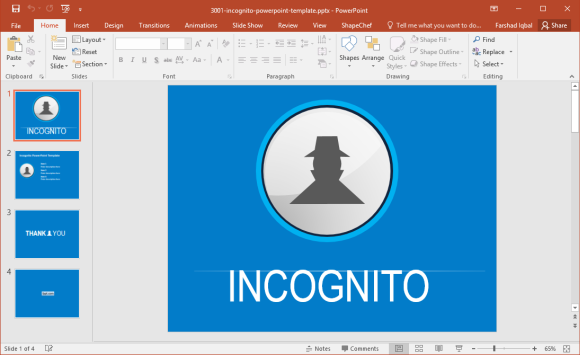Free Incognito Mode PowerPoint Template