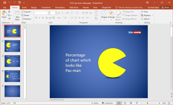 Free Pacman PowerPoint Template