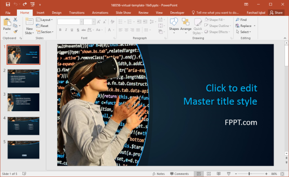 Free VR PowerPoint Template