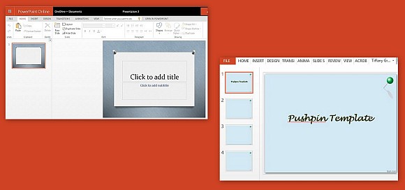 Free pushpin PowerPoint templates