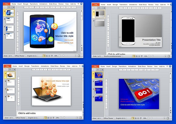 Free technology templates for PowerPoint presentations