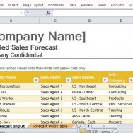 Functional and Aesthetically Pleasing Sales Forecast Template for Excel