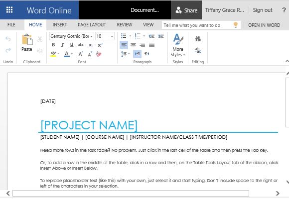 Handy Project Task List Maker for School Projects